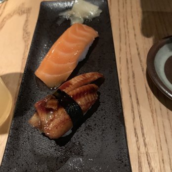 Sushi Kashiba - Eel and Alaska (Wild Caught King Salmon) - Japanese Near Me - Seattle, Washington