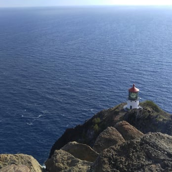 Makapu'u Point Lighthouse Trail - The lighthouse from the top lookout. - Hiking Near Me - Honolulu, Hawaii