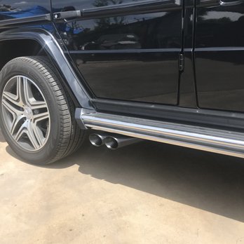 Barbee Auto, Muffler and Catalytic Converter - Brabus Exhaust tips on G550 sport exhaust. Custom welding required. James did an amazing job! - Auto Detailing Near Me - Austin, Texas