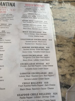 Menu photo 7 Adobe Cantina Agoura Hills, CA
