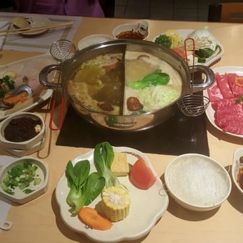 Shabu-Zen - Meat o combo and seafood combo platter with Mongolian and miso soup base - Japanese Near Me - Boston, Massachusetts Shabu-Zen - Meat o combo and seafood combo platter with Mongolian and miso soup base - Japanese Near Me - Boston, Massachusetts