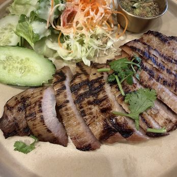 Manaao - "Grilled Pork Jowl" Ko Moo Yang - Thai Near Me - Tustin, California