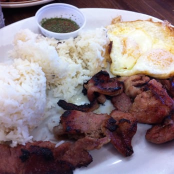 The Pantry - Tocino (Filipino Sweet Cured Pork, 2 Eggs, Rice, $7.95) - Breakfast & Brunch Near Me - San Mateo, California