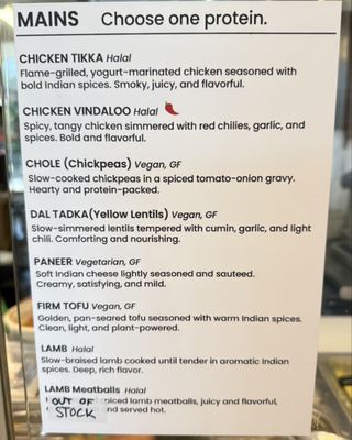 Menu photo 6 Curry Guys Jacksonville, FL