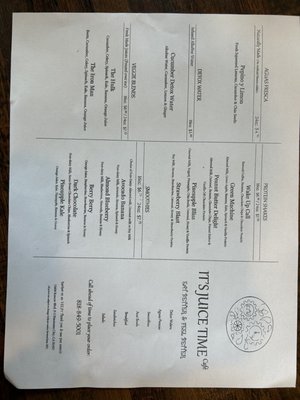 Menu photo 4 It's Juice Time Los Angeles, CA