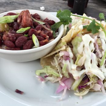 Beachcomber Restaurant - Gluten-free Fish Tacos with Red Red Beans & Rice - Seafood Near Me - Saint Augustine, Florida