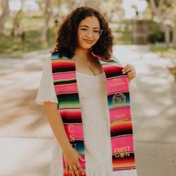 Fashion Greek USC - Embroidered serape stole
