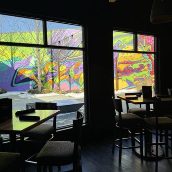 BRU Burger Bar - Carmel - Colorful outdoor patio - Burgers Near Me - Carmel, Indiana BRU Burger Bar - Carmel - Colorful outdoor patio - Burgers Near Me - Carmel, Indiana