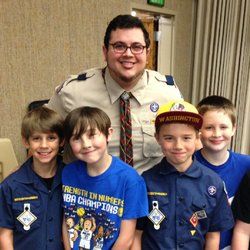 Enos Heinzen, DDS - Dr. Heinzen with his Boy Scout troop.