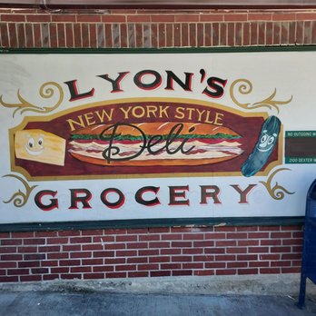 Lyon's Grocery - a sign on the side of a building - Grocery Near Me - Seattle, Washington