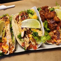 Montana's BBQ & Bar - Tacos Tuesday: Seasoned grilled chicken x2, KAPOW! Shrimp