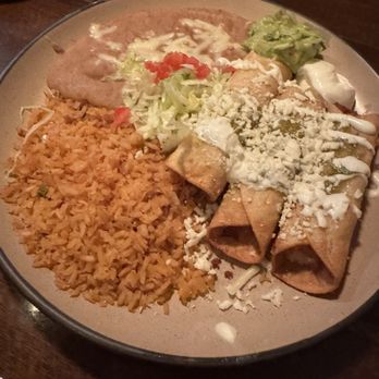 Chihuahua's Cantina & Grill - Potato Flautas plate with rice and beans - Mexican Near Me - Reno, Nevada Chihuahua's Cantina & Grill - Potato Flautas plate with rice and beans - Mexican Near Me - Reno, Nevada