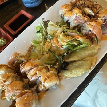 Sapporo Sushi - Lunch special $24- 2 orders of sushi, salad and 2 gyoza - Sushi Bars Near Me - Menifee, California Sapporo Sushi - Lunch special $24- 2 orders of sushi, salad and 2 gyoza - Sushi Bars Near Me - Menifee, California