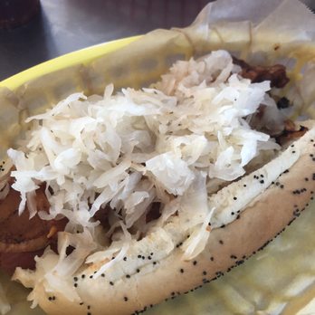 Mustard's Last Stand - Yankee Dog with Sauerkraut - Hot Dogs Near Me - Melbourne, Florida Mustard's Last Stand - Yankee Dog with Sauerkraut - Hot Dogs Near Me - Melbourne, Florida