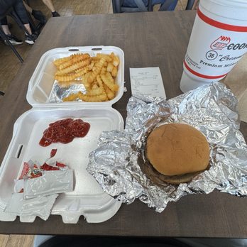 Cookout - Big Double hamburger & fries - American Near Me - Tampa, Florida