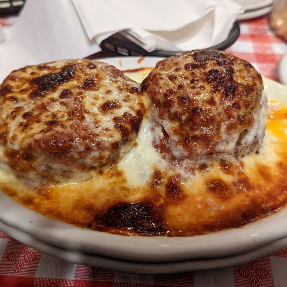 Santasiero's Restaurant - Eggplant Parm was good but does not come with any pasta - Italian Near Me - Buffalo, New York Santasiero's Restaurant - Eggplant Parm was good but does not come with any pasta - Italian Near Me - Buffalo, New York