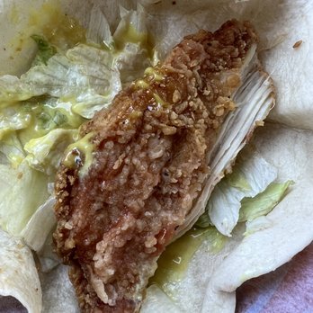 Burger King - Red at bottom of the chicken is from tomato residue - Burgers Near Me - Morro Bay, California Burger King - Red at bottom of the chicken is from tomato residue - Burgers Near Me - Morro Bay, California