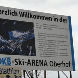 Ski-Arena - Willkommensschild