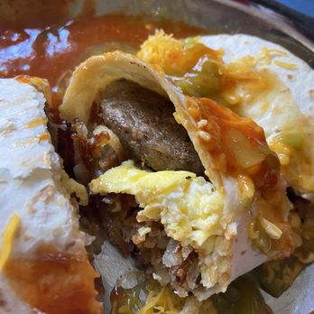 Tia Sophia's - Breakfast burrito with sausage - New Mexican Cuisine Near Me - Santa Fe, New Mexico Tia Sophia's - Breakfast burrito with sausage - New Mexican Cuisine Near Me - Santa Fe, New Mexico
