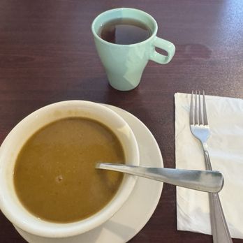 Shangri-La Buddha Vegan - Soup and complimentary tea. - Vegan Near Me - Albany, California