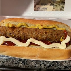 7-Eleven - 7-Eleven's "Cheeseburger Bite". Not too bad actually.... I liked it.
