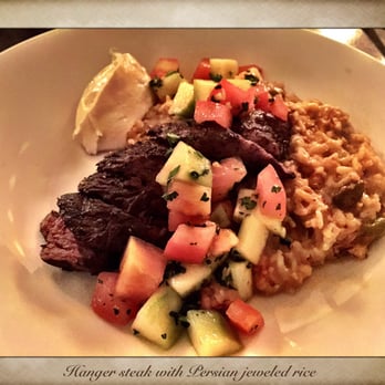 Agustin Kitchen - Hanger Steak and Persian Jeweled Rice - the rice was aah-ma-zing! It had the most perfect texture and balance of spices. - New American Near Me - Tucson, Arizona Agustin Kitchen - Hanger Steak and Persian Jeweled Rice - the rice was aah-ma-zing! It had the most perfect texture and balance of spices. - New American Near Me - Tucson, Arizona