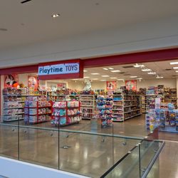 Playtime Toys - Storefront while taking the escalator down