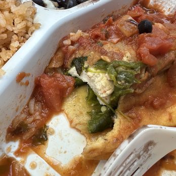 Estrellita Mexican Bistro - Chile Relleno after I took a bite - Mexican Near Me - Los Altos, California