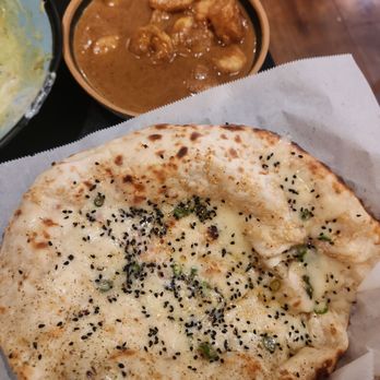 Plume Algiers - Chingri Malai Shrimp w garlic chili naan - Indian Near Me - New Orleans, Louisiana Plume Algiers - Chingri Malai Shrimp w garlic chili naan - Indian Near Me - New Orleans, Louisiana