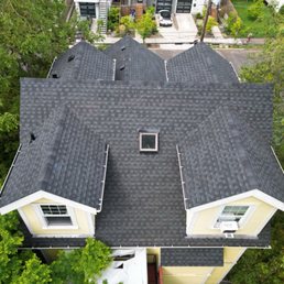 New roof, downspouts, and gutters