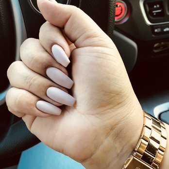 Leah's Nail Shop - nude gel nails.. coffin shape! no fake nails - Nail Salons Near Me - Carson, California Leah's Nail Shop - nude gel nails.. coffin shape! no fake nails - Nail Salons Near Me - Carson, California