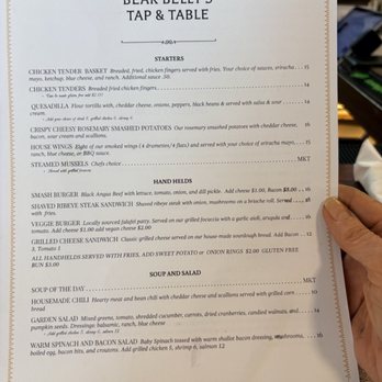 Bear Belly's Tap and Table - Starts, soups and salads - Bars Near Me - Phillips, Maine