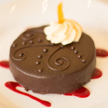 Zelda's Catering - Individual Flourless Chocolate Cake with Orange Mousse - Caterers Near Me - Skokie, Illinois Zelda's Catering - Individual Flourless Chocolate Cake with Orange Mousse - Caterers Near Me - Skokie, Illinois