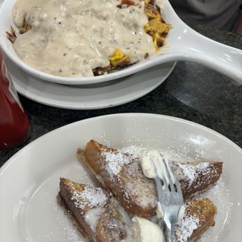Amy's Cafe - Side of French toast and country skillet - Diners Near Me - Riverside, California