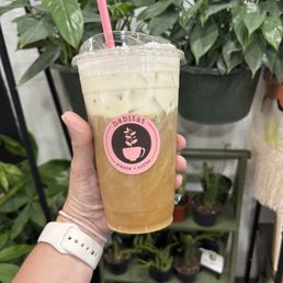 Lemon pound cake latte