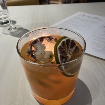 Stonegarden - Cocktail with frozen flowers in the ice cube - Breakfast & Brunch Near Me - Minneapolis, Minnesota Stonegarden - Cocktail with frozen flowers in the ice cube - Breakfast & Brunch Near Me - Minneapolis, Minnesota