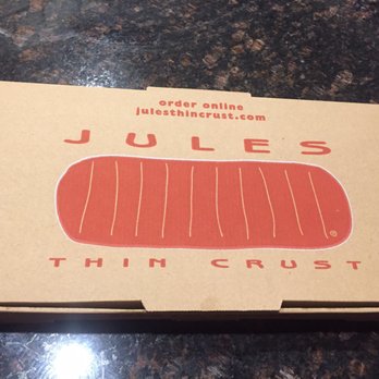 Jules Thin Crust - Pizza box they put your food in when you order to-go - Pizza Near Me - Newtown, Pennsylvania Jules Thin Crust - Pizza box they put your food in when you order to-go - Pizza Near Me - Newtown, Pennsylvania