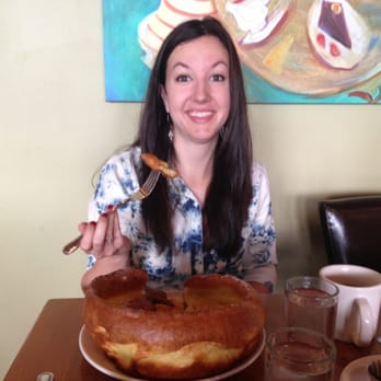 Plums Cafe - Giant Dutch Baby pancake!!!! - Breakfast & Brunch Near Me - Costa Mesa, California