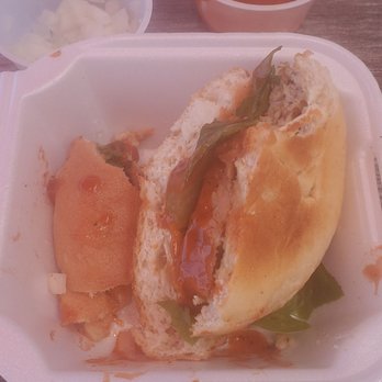 Phil's BBQ - My half eaten Chicken Sandwich. - Barbeque Near Me - Temecula, California Phil's BBQ - My half eaten Chicken Sandwich. - Barbeque Near Me - Temecula, California