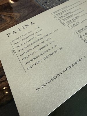 Menu photo 3 Patina Waikoloa Village, HI Menu photo 3 Patina Waikoloa Village, HI