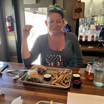 Austin Brothers Beer Co - Loving the steak sandwich and beer. - Breweries Near Me - Alpena, Michigan