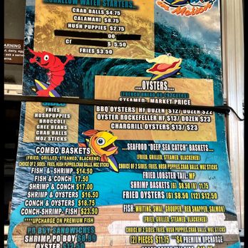 Seafood In Motion - a menu for a restaurant - Seafood Near Me - Jacksonville, Florida Seafood In Motion - a menu for a restaurant - Seafood Near Me - Jacksonville, Florida