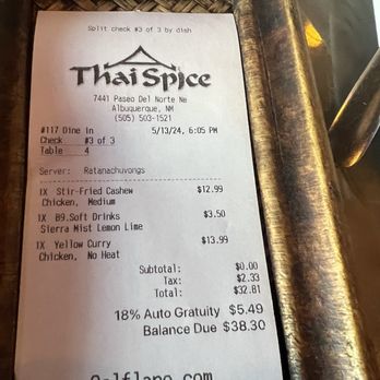 Thai Spice - Bill - Thai Near Me - Albuquerque, New Mexico Thai Spice - Bill - Thai Near Me - Albuquerque, New Mexico