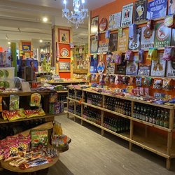 Rocket Fizz - Deep store - view from the back. Everything is beautifully displayed, but largely repetitive from section to section.