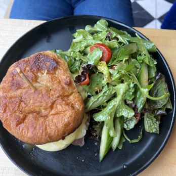 La Bola - Crosant sandwich with side salad - Cocktail Bars Near Me - Rochester, New York