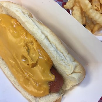 Big Mill's - {Huge} Hotdog with cheese whiz and crinkle cut fries - Sandwiches Near Me - Gainesville, Florida Big Mill's - {Huge} Hotdog with cheese whiz and crinkle cut fries - Sandwiches Near Me - Gainesville, Florida