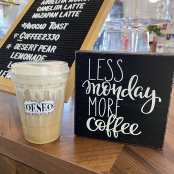 Deseo Coffee Shack - Coffee pic and partial menu - Coffee & Tea Near Me - Phoenix, Arizona