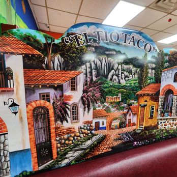 El Tio Taco - a mural of a mexican town - Mexican Near Me - Fairview, New Jersey