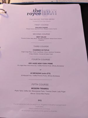 Menu photo 8 The Royce Wood-Fired Steakhouse Pasadena, CA Menu photo 8 The Royce Wood-Fired Steakhouse Pasadena, CA