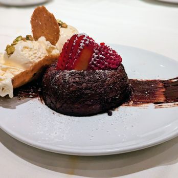 Fleming’s Prime Steakhouse & Wine Bar - Molten Chocolate cake - Steakhouses Near Me - Tucson, Arizona